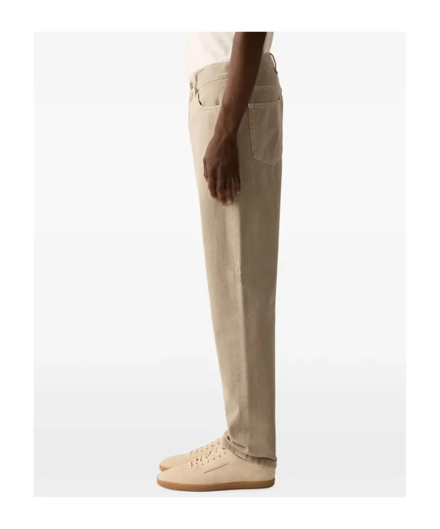 Zegna light taupe cotton Roccia pants, photo 3 of 5 from SENSER