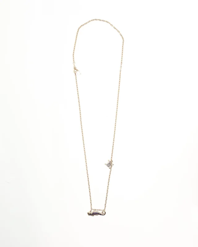 Celine Seahorse Triomphe Necklace from A Retro Tale, photo 2 of 3