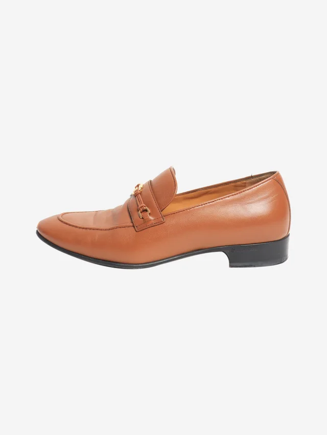 Gucci Tan leather loafers - size EU 38 in Brown Leather from Sign of the Times