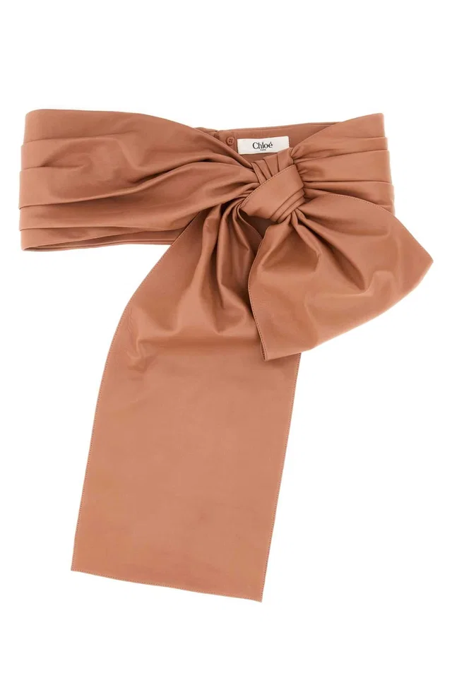 Chloé Bb12 Belt — Pink Exterior: Leather in Pink Leather from HEWI