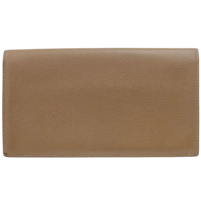 Hermès Citizen Twill Evercolor Brown Silver Wallet in Brown from The Reluxe