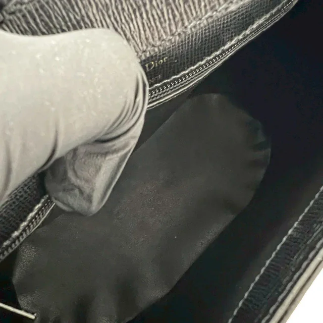 Dior Leather Handbag in Black Leather from LuxUness, photo 9 of 10