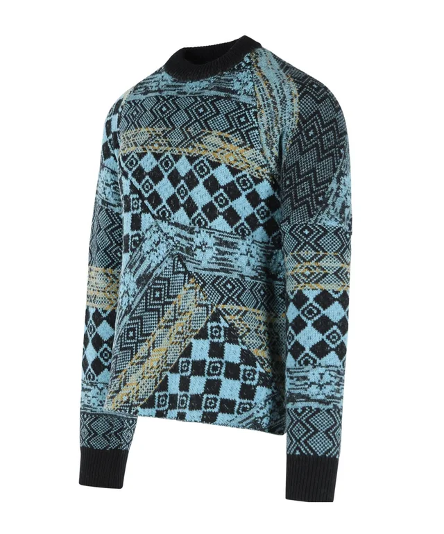 Dries Van Noten Macos Crewneck Knitted Sweater, photo 2 of 3 from SENSER
