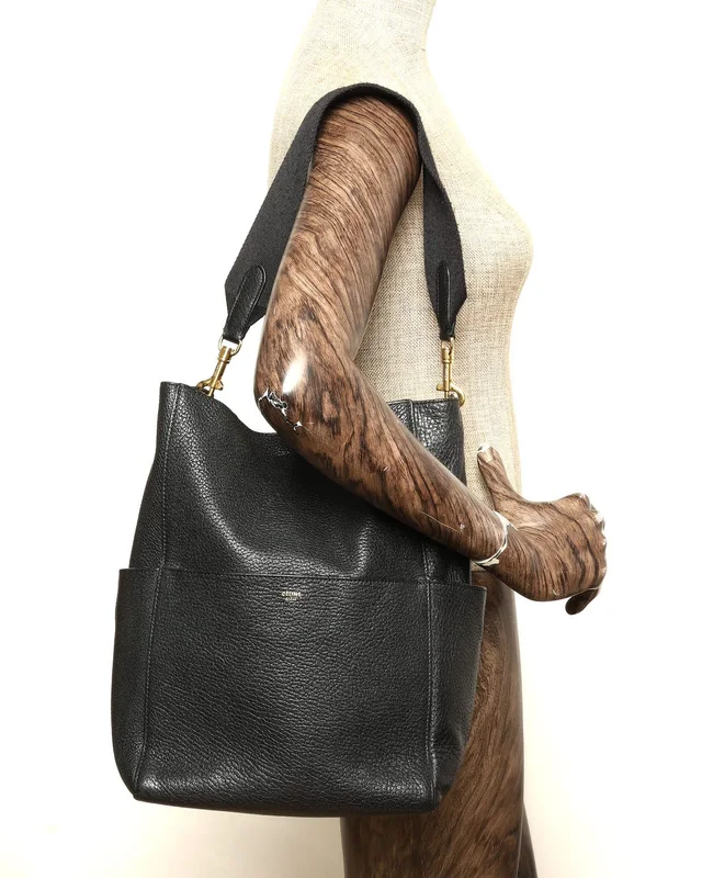 Celine Small Sangle Seau Bucket Bag in Caviar leather from A Retro Tale, photo 8 of 8