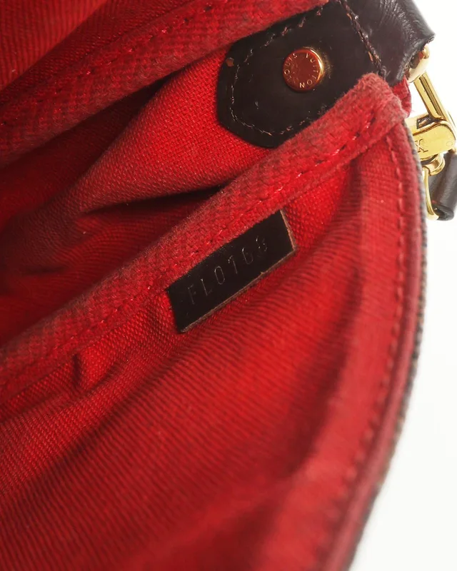 Louis Vuitton Damier Ebene Favorite MM Bag in Brown Denim from A Retro Tale, photo 8 of 10