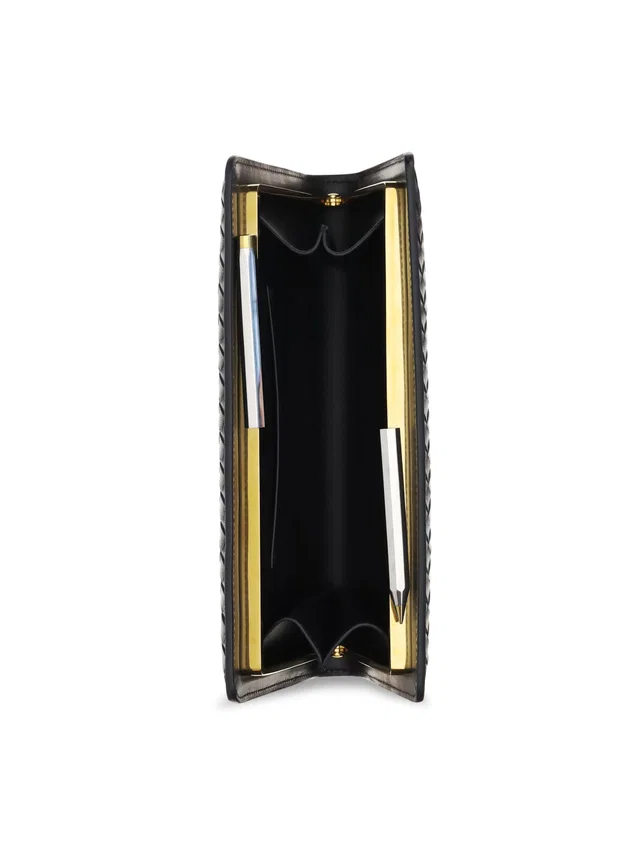 Bottega Veneta Agenda Wallet — Black Lambskin & Purses in Black Lambskin from HEWI