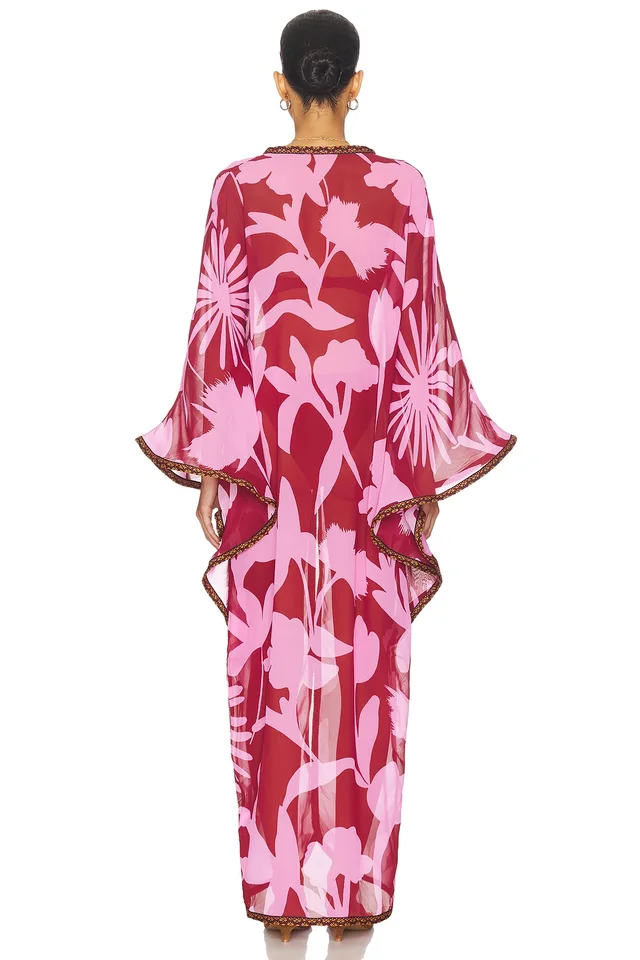 eywasouls malibu Jaya Dress in Red Wine Pink Delight, photo 4 of 4 from REVOLVE (Canada)