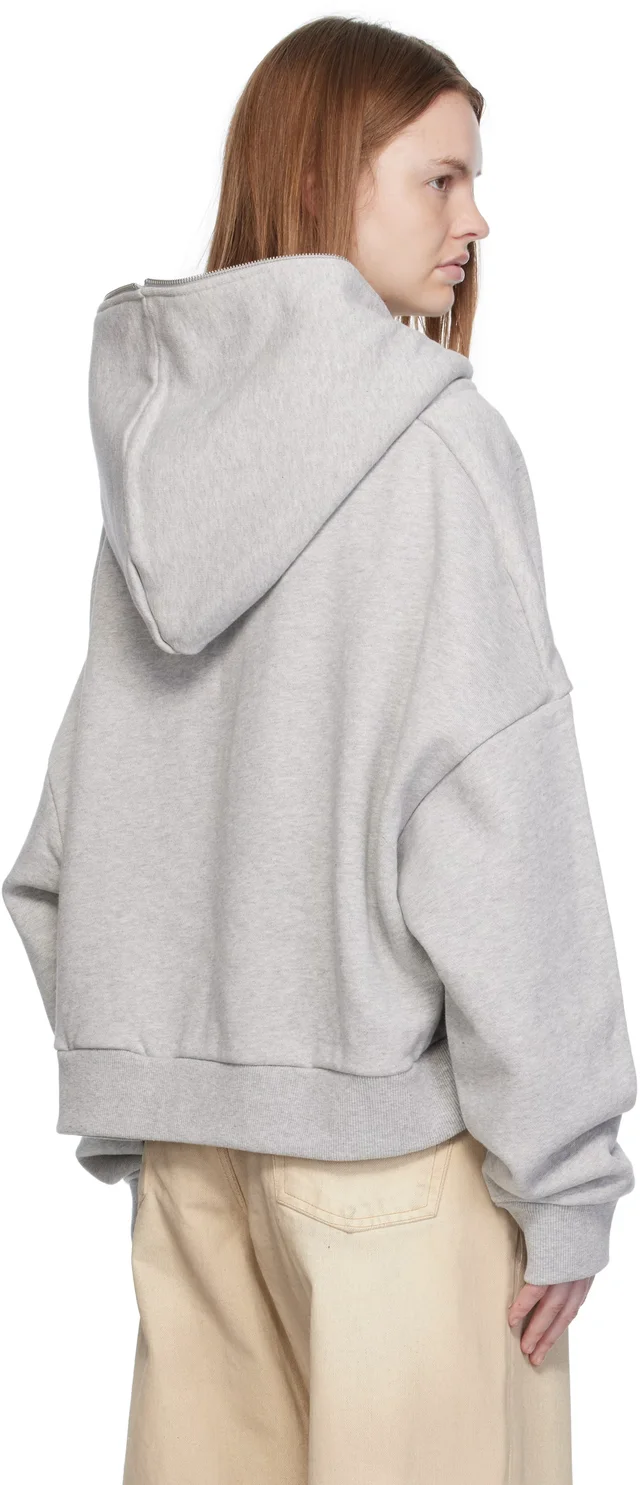 Entire Studios Gray Eternal Zip Hoodie, photo 3 of 4 from SSENSE