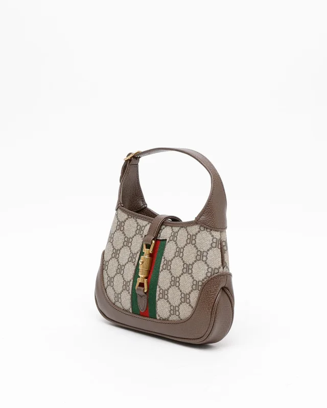 Gucci x Balenciaga The Hacker Project Mini Jackie Shoulder Bag in Coated canvas from A Retro Tale, photo 2 of 8