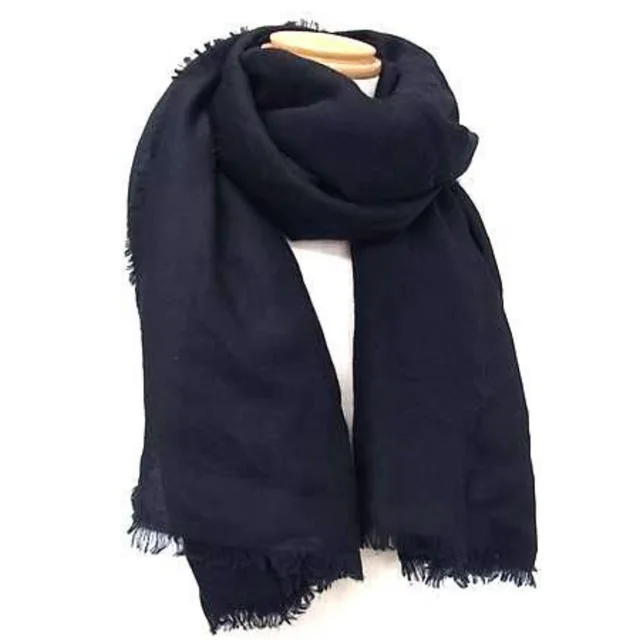 Loewe Shawl Anagram Navy 62% Wool 28% Silk 10% Cashmere in blue Silk from Poshmark
