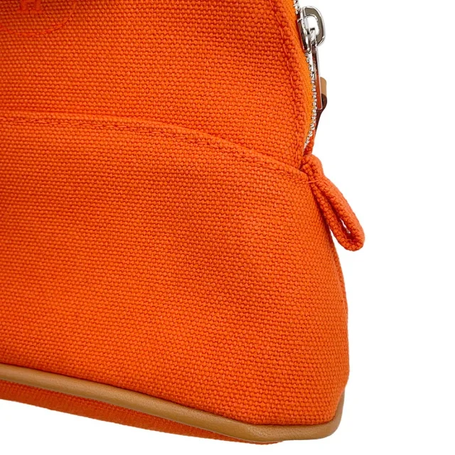 Hermès BolidePouch Orange・Feu Cotton100% Size Mini in Orange from GALLERY RARE, photo 6 of 10