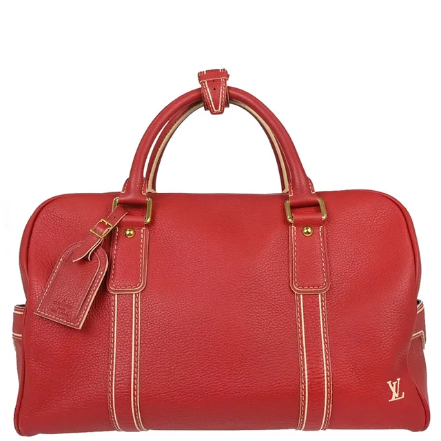 Louis Vuitton 2006 Red Tobago Carryall Duffle Handbag M95140 in Red Leather from AMORE Vintage Tokyo