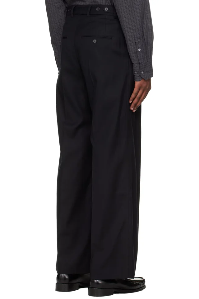 HOPE Black Loose-Fit Trousers, photo 3 of 4 from SSENSE