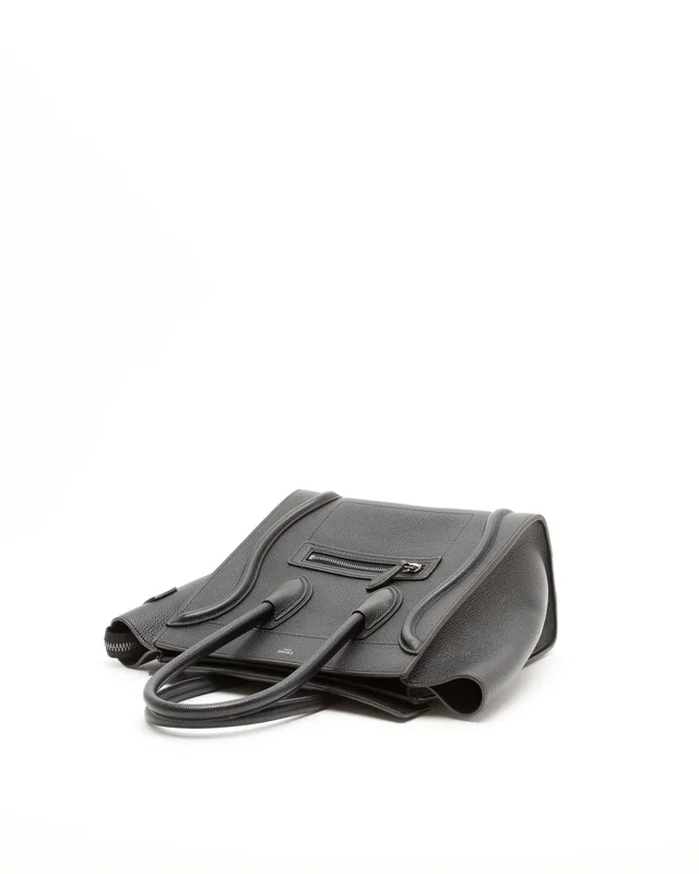 Celine Micro Luggage Bag in Caviar leather from A Retro Tale, photo 5 of 7