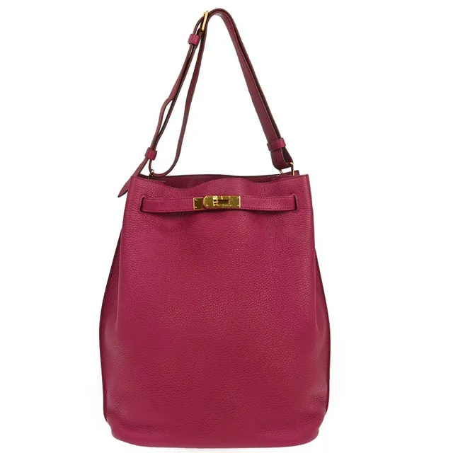 Hermès 2010 Ruby Togo So Kelly 26 Shoulder Bag in Togo leather from AMORE Vintage Tokyo