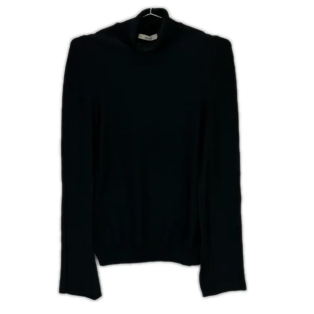 Celine Phoebe Philo Era Black High Neck Stretch Top XS in Black from The Reluxe
