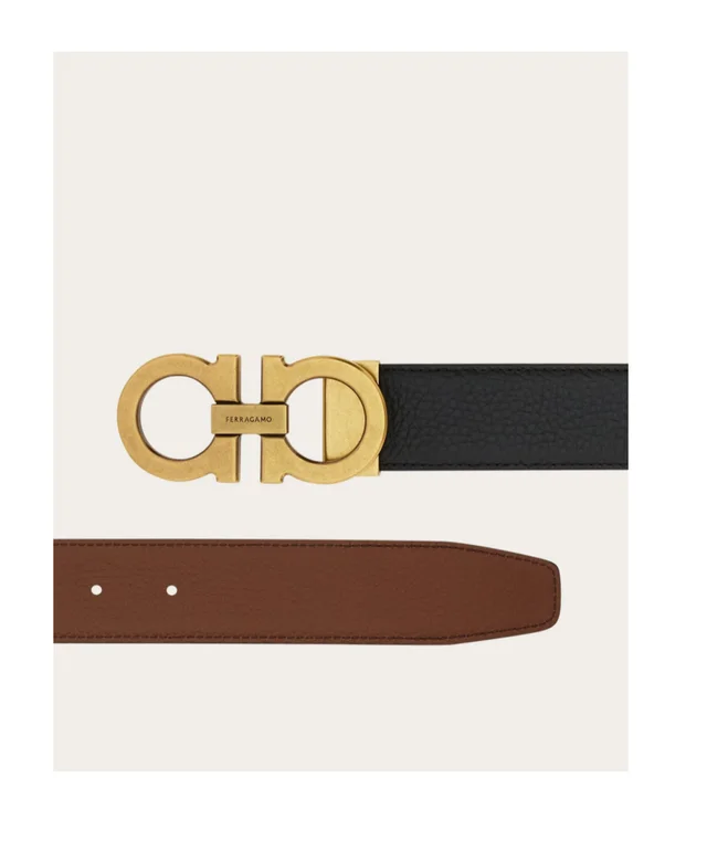 Salvatore Ferragamo Reversible and adjustable Gancini belt, photo 4 of 6 from SENSER