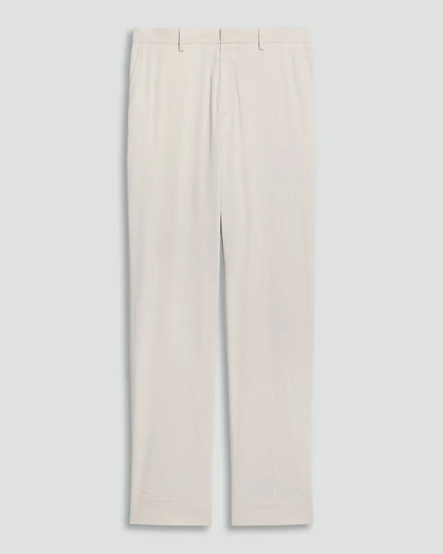 Theory Standard Pant in Good Linen in SILVER CLOUD 62% Linen, 36% Viscose, 2% Elastane, photo 6 of 12 from Theory