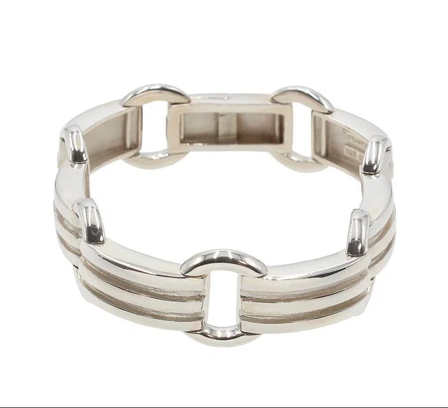 Tiffany & Co. Atlas Groove Link Bracelet from The Reluxe
