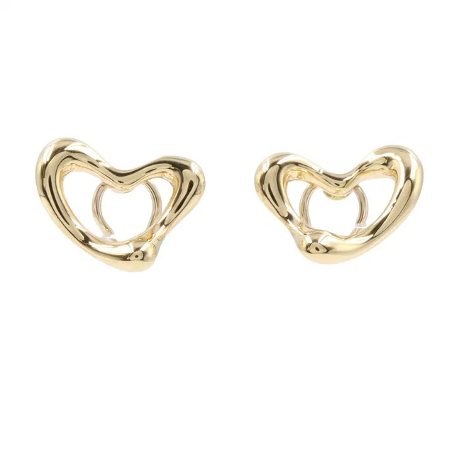 Tiffany & Co. Earrings Open Heart Rutilated Quartz 18K from The Reluxe