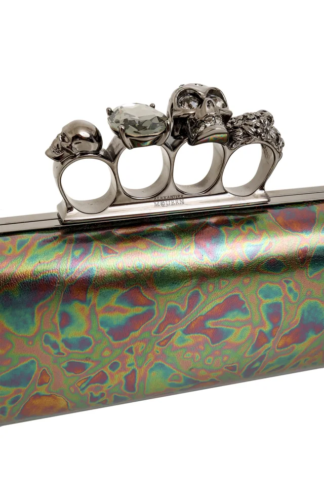 Alexander McQueen Oil Slick Knuckle Clutch in Leather from Recess LA, photo 2 of 2