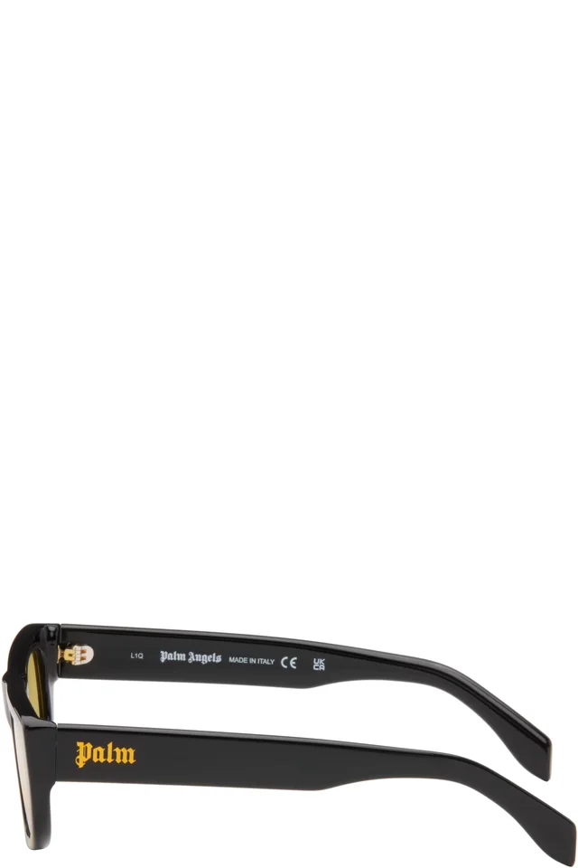 Palm Angels Black Ventura Sunglasses, photo 3 of 4 from SSENSE