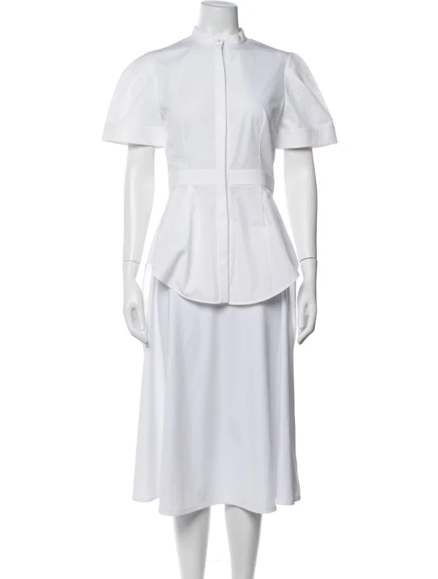 Alexander McQueen Short Sleeve Blouse in white from The RealReal