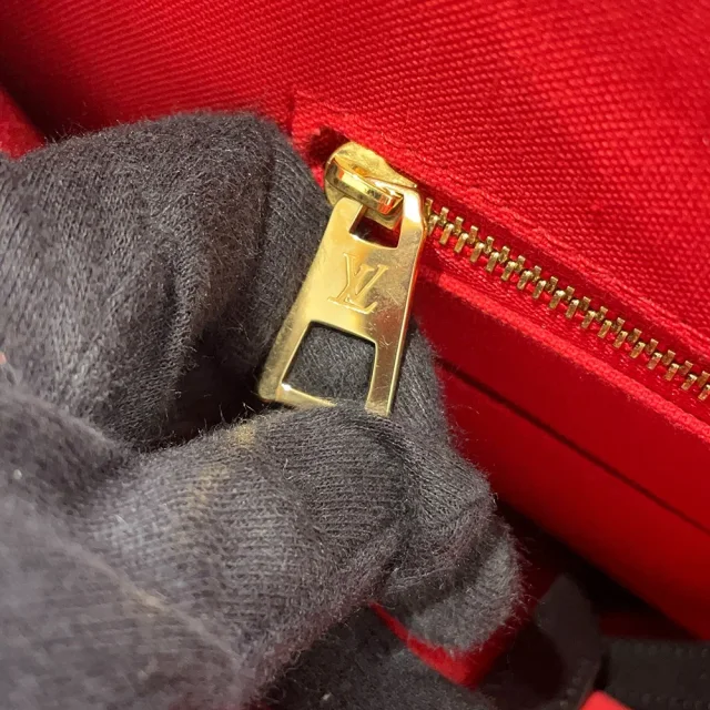 Louis Vuitton Onthego RedM44576 Monogram Reverse Canvas Monogram Giant Size GM in Canvas from GALLERY RARE, photo 15 of 16