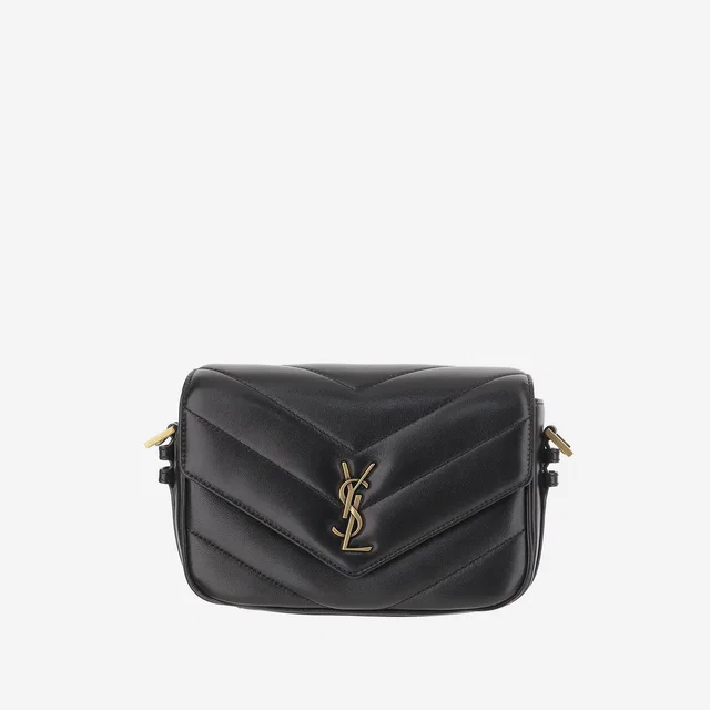 Saint Laurent Loulou Toy Shoulder Bag — Black Leather in Black Leather from HEWI