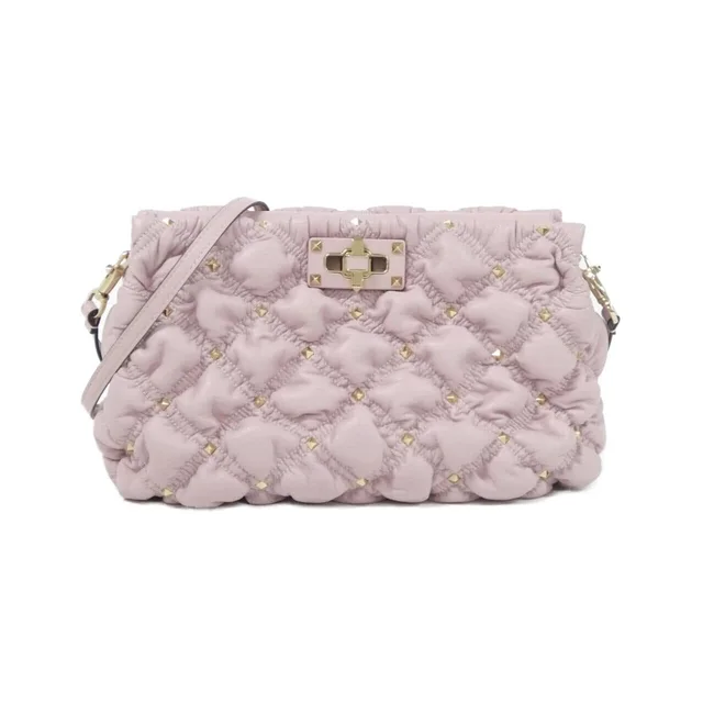 Valentino Garavani shoulder bag in PINK / GOLD metal fittings leather from KOMEHYO