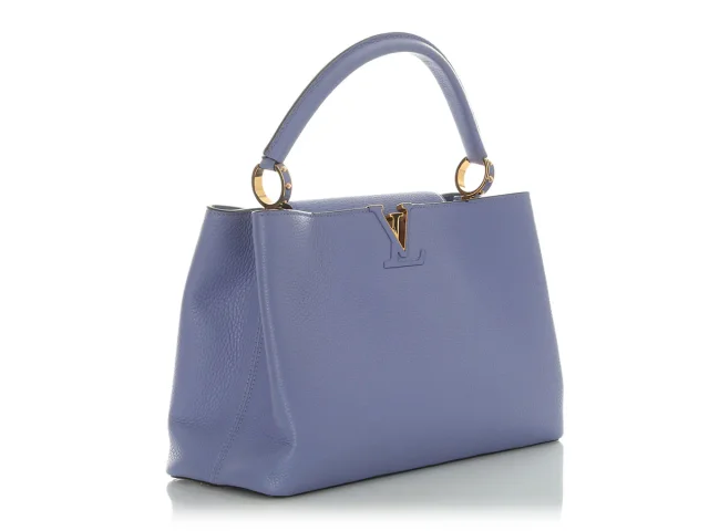 Louis Vuitton Lilac Capucine MM in Purple Leather from Ann's Fabulous Finds, photo 5 of 9