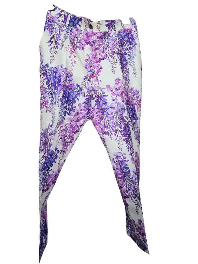 Dolce & Gabbana White multicolr pant in White from Luxury Promise