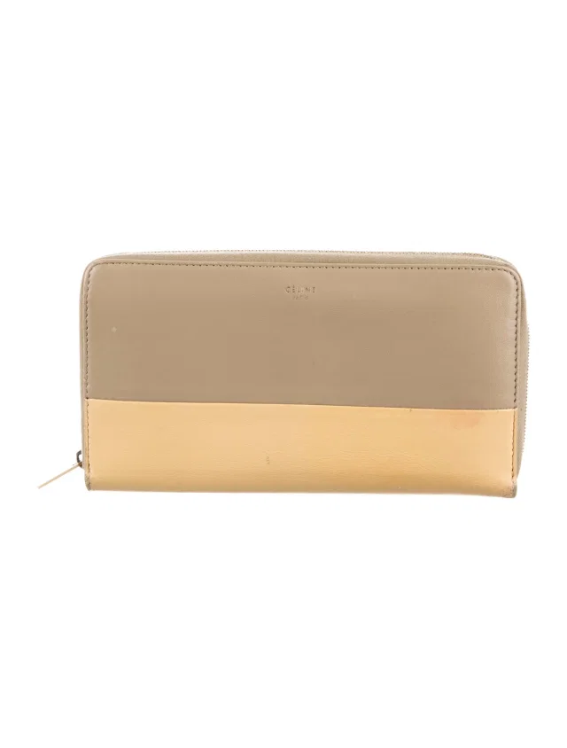 Celine 2013 Bicolor Continental Wallet in Leather from The RealReal