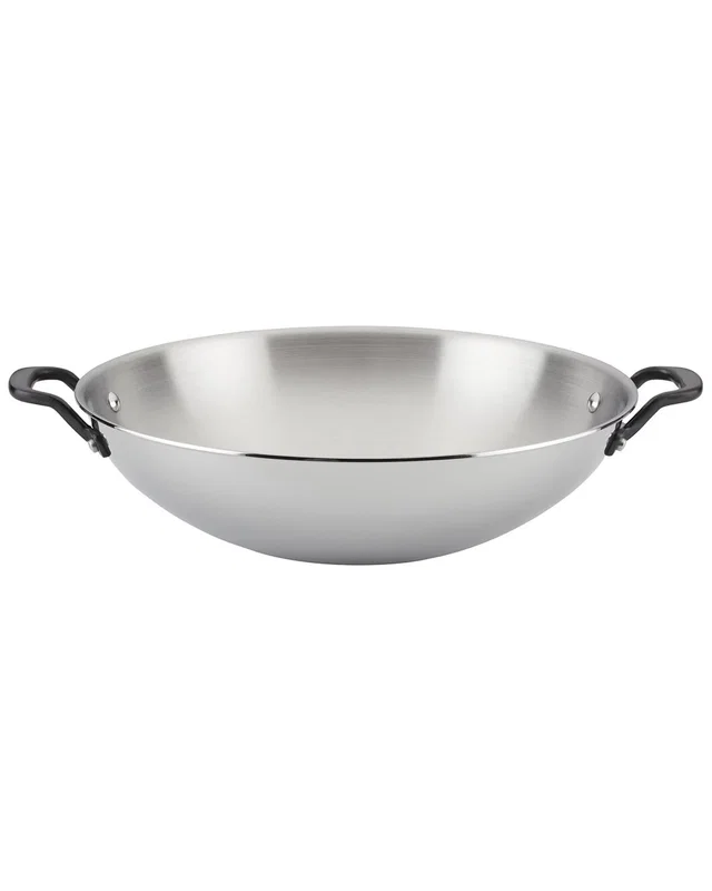 KitchenAid 5-Ply Clad Stainless Steel Induction 15In Wok, image 1 of 1 from Rue La La