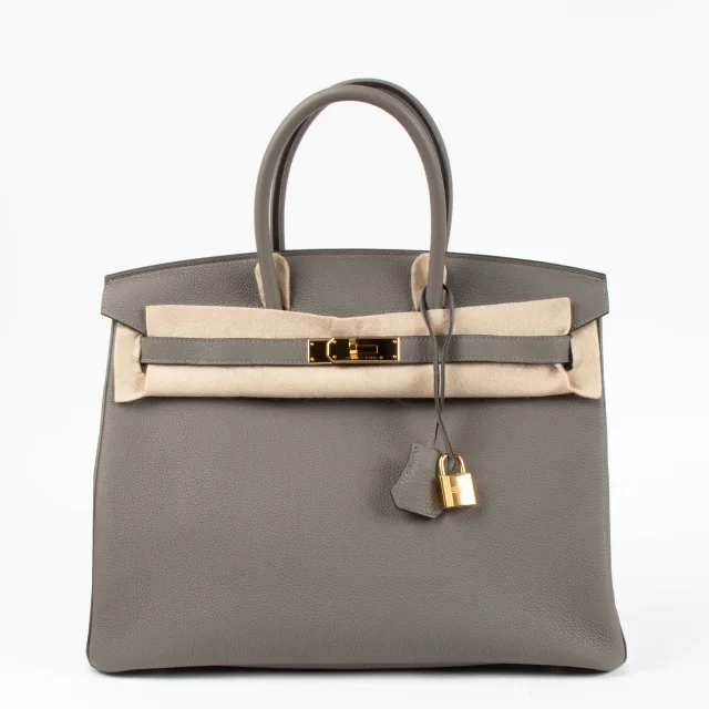 Hermès Birkin 35 Gris Meyer Togo GHW in Grey Togo leather from Labellov, photo 3 of 7