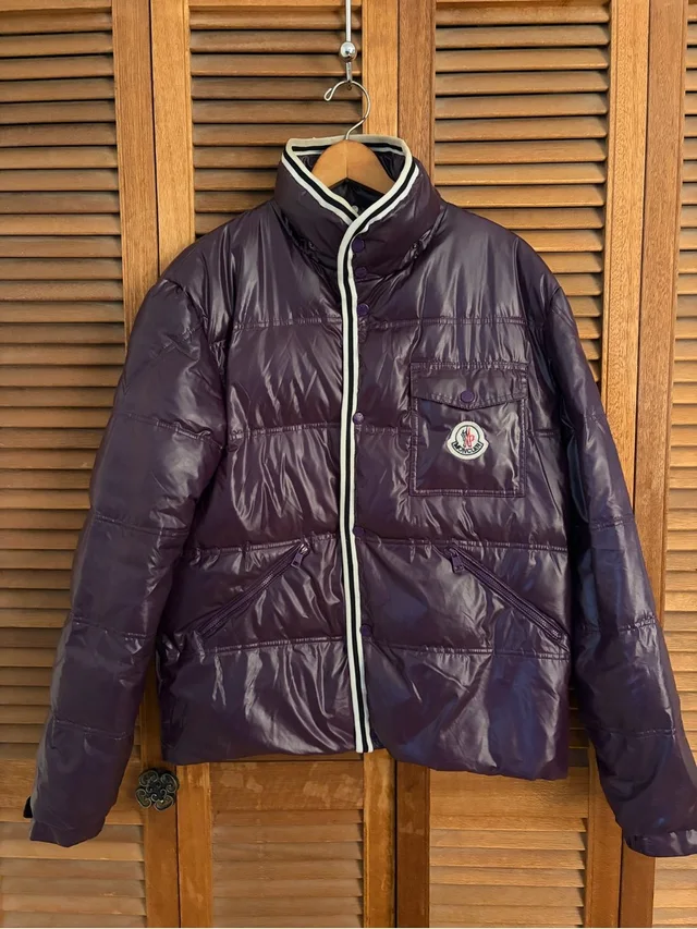 Moncler Vintage Chamonix Glossy Purple Down Puffer Women’s Large in purple from Poshmark