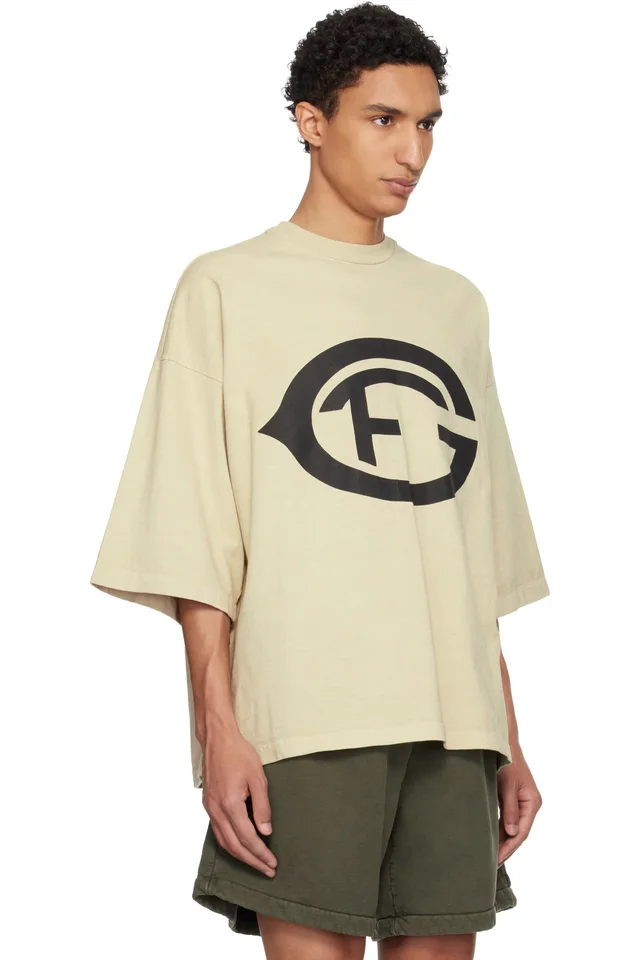 Fear of God Beige 'FG 26' T-shirt, photo 2 of 4 from SSENSE