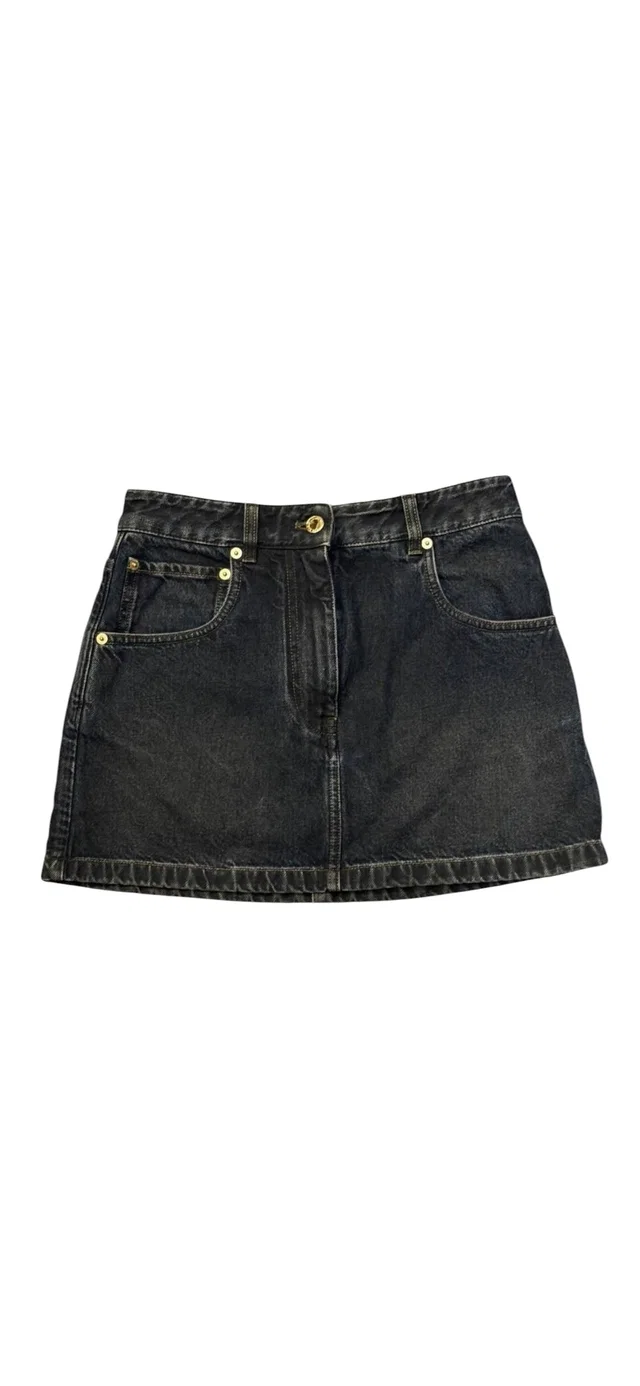Louis Vuitton Denim Skirt Sz36 in Denim from Luxury Promise