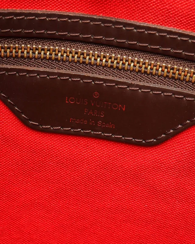 Louis Vuitton Damier Ebene Cabas Rivington Tote Bag in Brown from A Retro Tale, photo 12 of 13