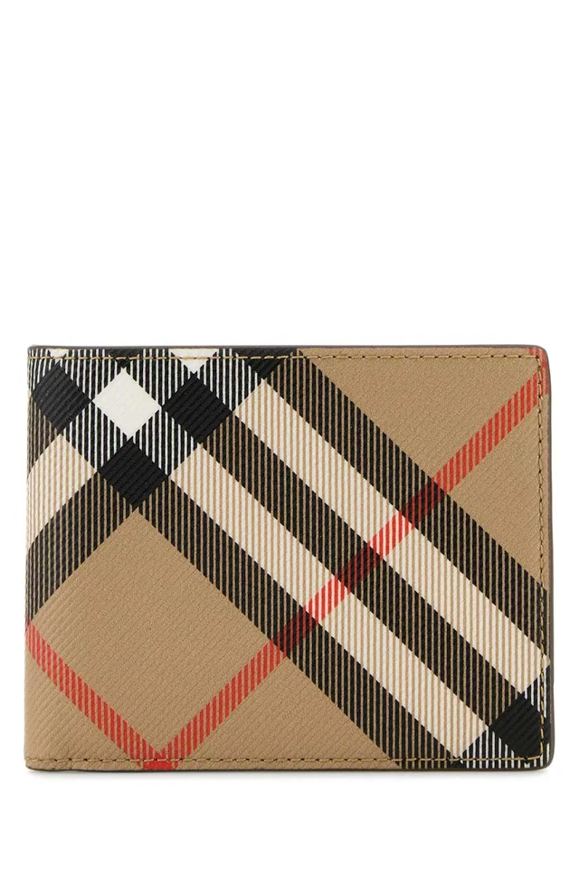 Burberry Hipfold Wallet — Beige in Beige Canvas from HEWI