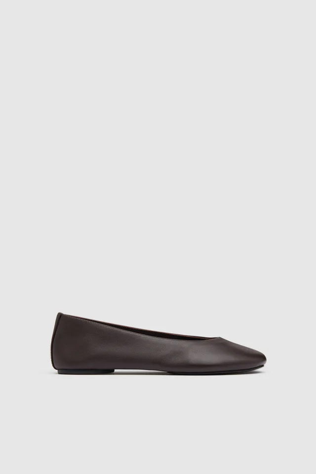 St Agni Low Scoop Ballet Flat - Coffee from St. Agni, photo 1 of 1
