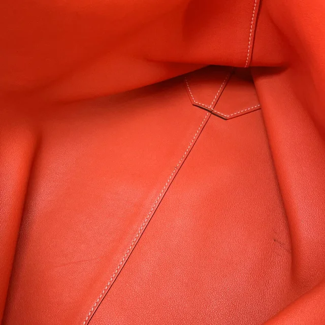 Hermès Double sense Rouge duchesse/Bougainvillier Taurillon Clemence Swift Leather Size 45 in Red Clemence leather from GALLERY RARE, photo 10 of 15