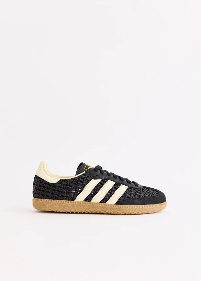 Adidas Women's Samba OG Basketweave 'Core Black' Sneakers from Incu, photo 1 of 1