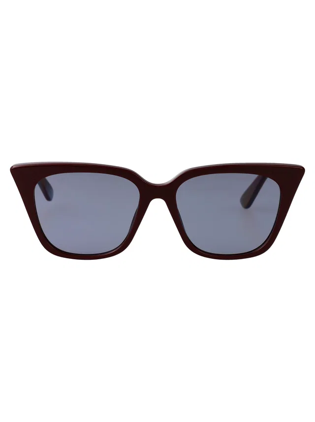 Alexander McQueen Am0556s Sunglasses — Burgundy Acetate in Burgundy from HEWI