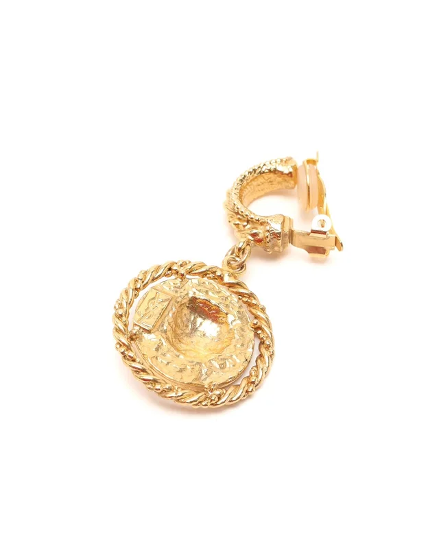 Saint Laurent Coin Clip-on Earrings from A Retro Tale, photo 3 of 3