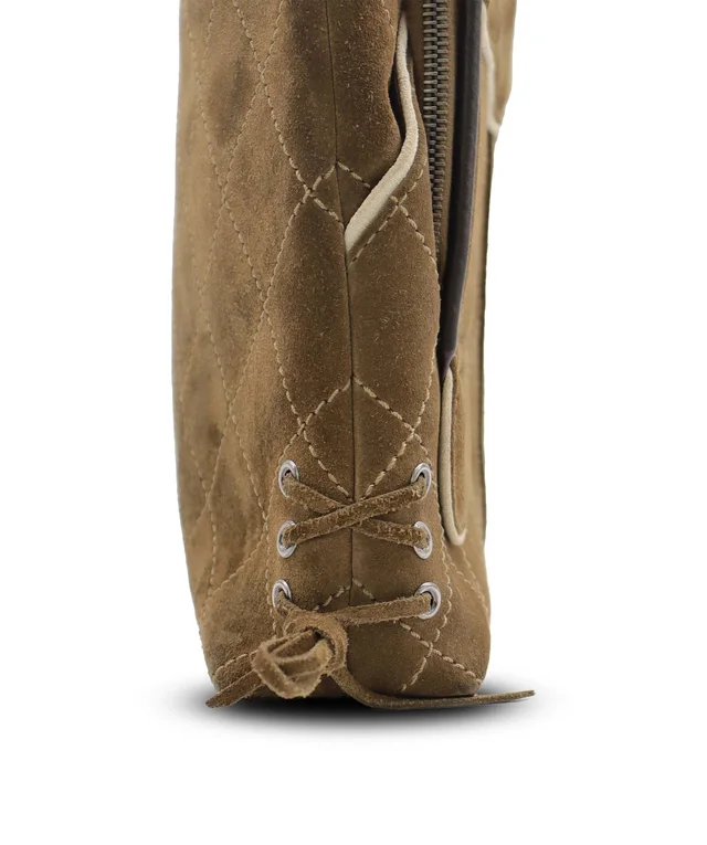 Chanel Shoulder Bag Paris-Salzburg Medium Suede Brown in Brown Suede from Luxury Promise, photo 11 of 19