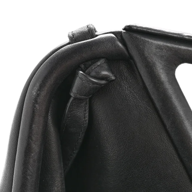Bottega Veneta Small The Point Triangle Bag Black in Black Calfskin from FASHIONPHILE, photo 11 of 13