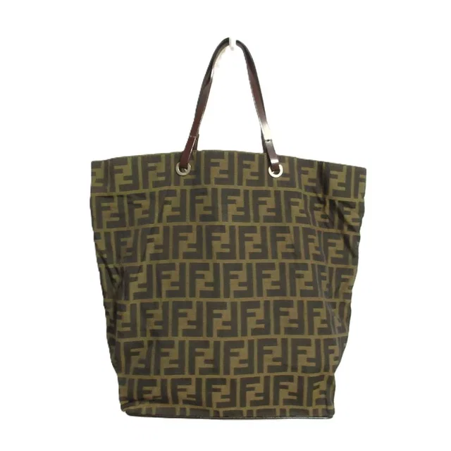 Fendi Zucca Canvas Tote Bag Brown in Brown Canvas from The Reluxe
