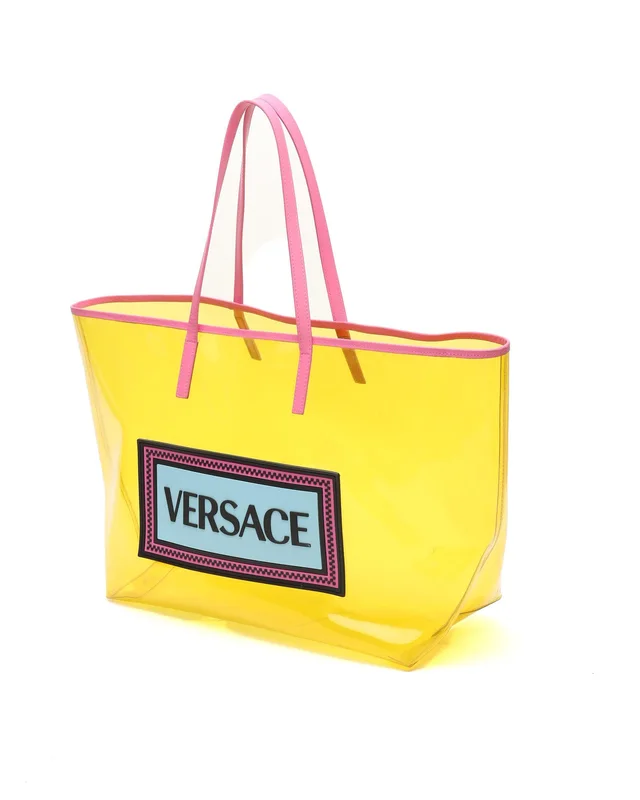 Versace Vinyl Logo Tote Bag in Leather from A Retro Tale, photo 2 of 3