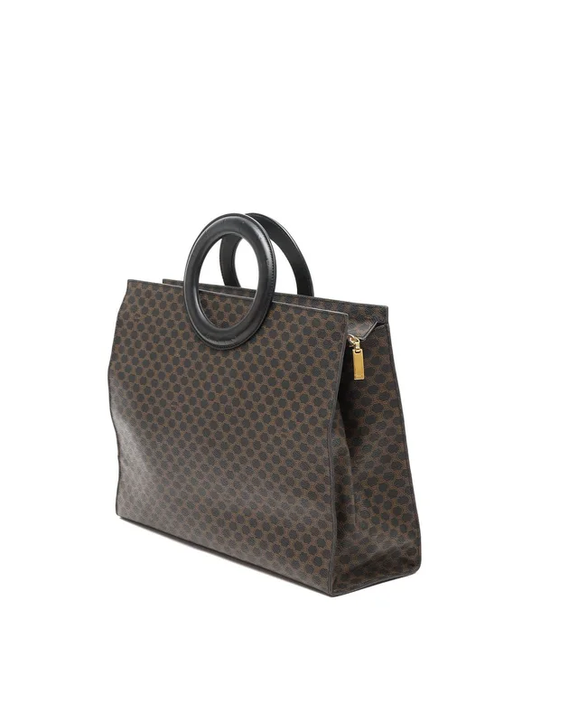 Celine Macadam Circle Tote Bag in Canvas from A Retro Tale, photo 3 of 13